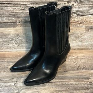 COPY - Forever 21 Heeled Dress Boots in Black New!
